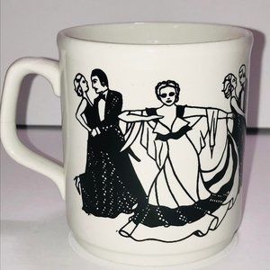 Mug Cartwrights Staffordshire England Table Tops Dancers Dancing Cup